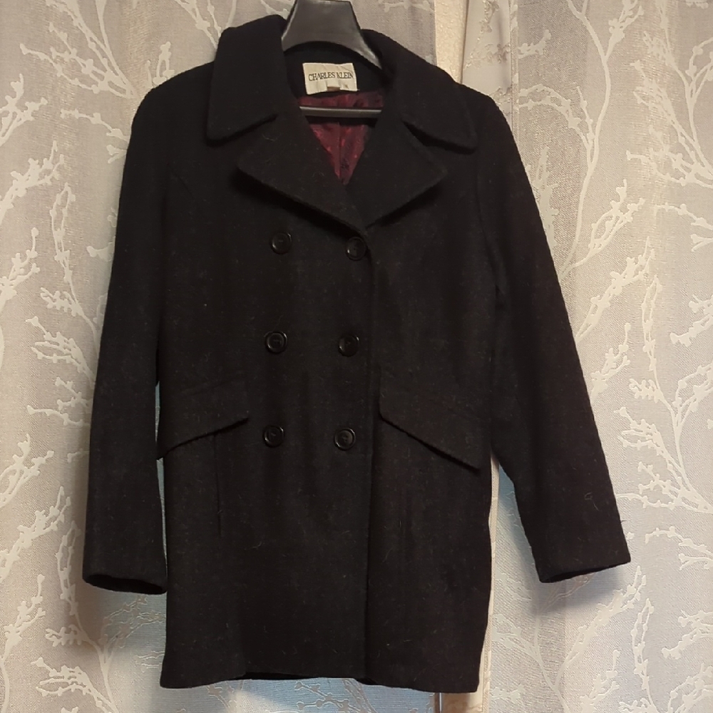 Stylish Black Peacoat for Women